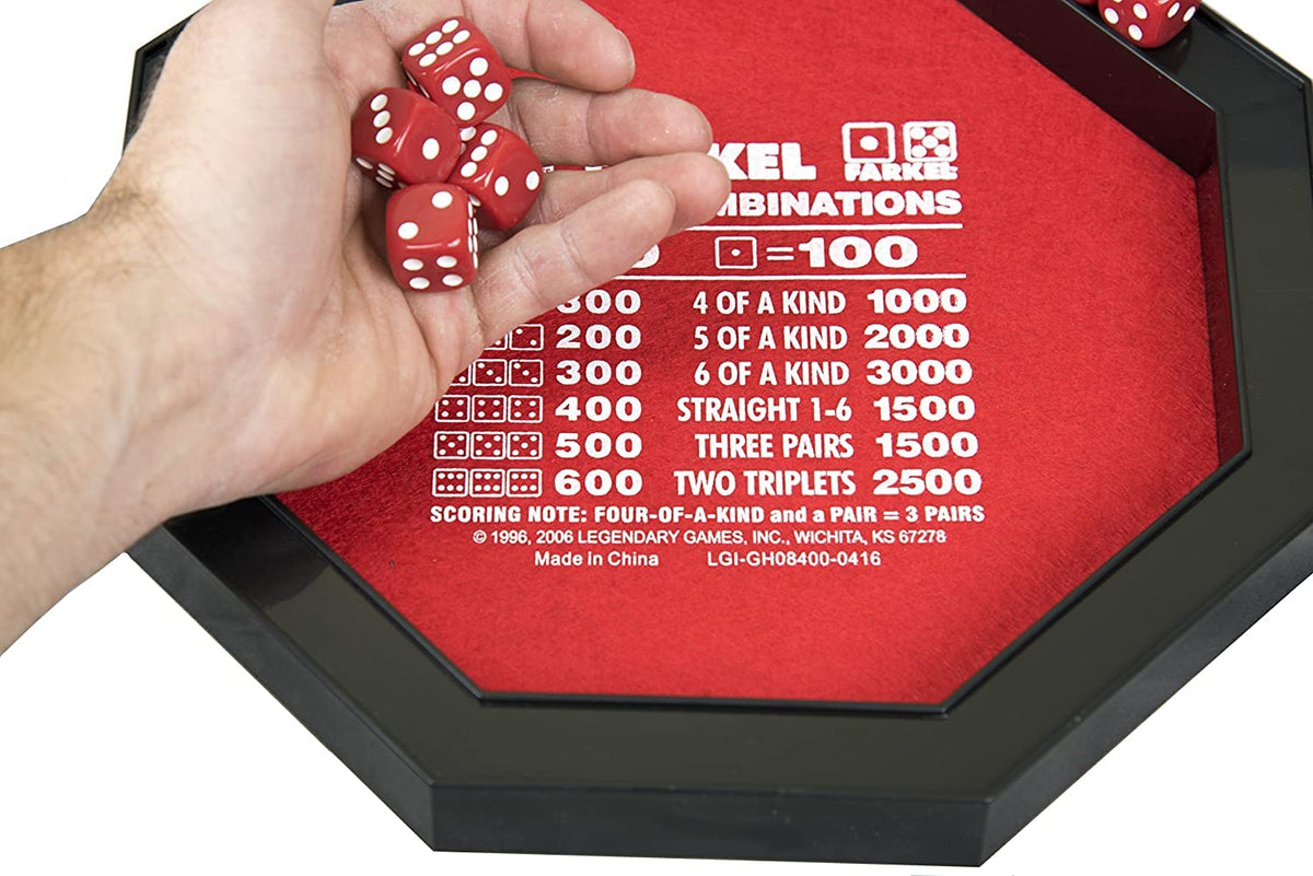 Compact, travel-friendly Farkel tray for camping or on-the-go play.