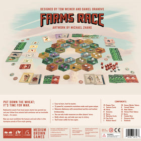Farms Race Deluxe Edition dice and canvas bag for premium setup and storage