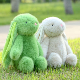 Farnesaa bunny color variants in white pink brown green and purple