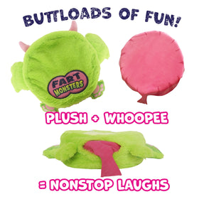 Fizzler interactive fart sound plush for hugs and playful moments