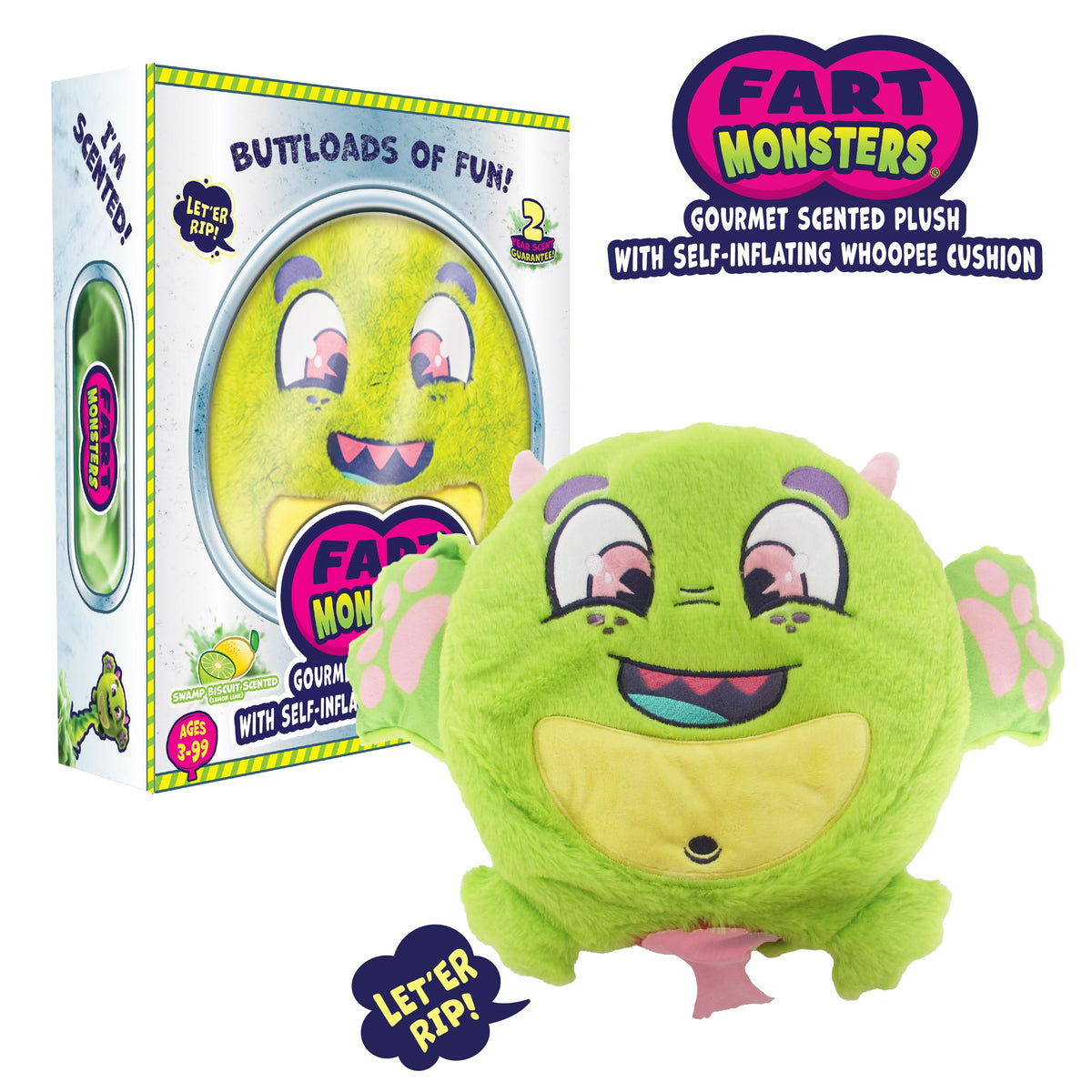 Fizzler scented plush with lemon lime aroma for fresh fun