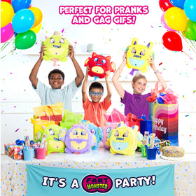 Fart Monsters Squeeky bubble burst scent note inspires storytelling.