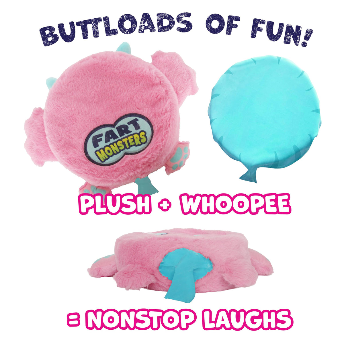 Fart Monsters Squeeky self-inflating cushion invites lighthearted pranks.
