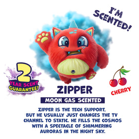 Fart Monsters Zipper collectible plush for display and collection