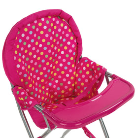 Fash N Kolor 18-inch doll high chair makes a charming gift for birthdays