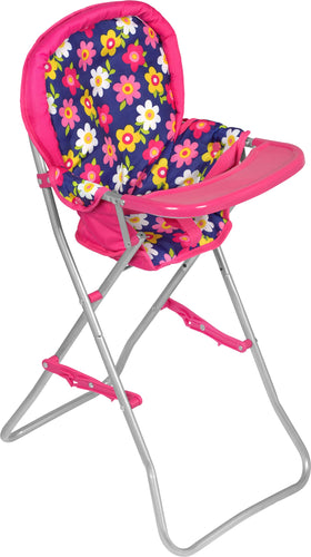 Fash N Kolor baby doll high chair with tray for pretend feeding