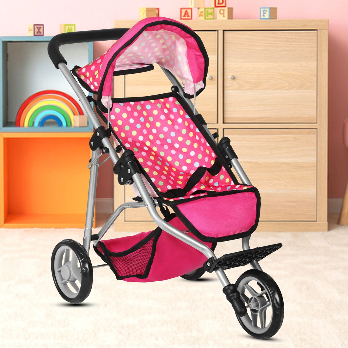 Fash N Kolor Denim Stroller suitable for children 2 and up