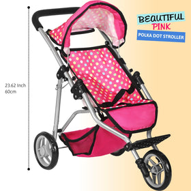 Fash N Kolor Denim Stroller basket storage for organized accessories