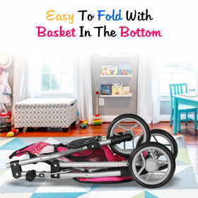 Fash N Kolor Denim Stroller fits 16–18 inch dolls for versatile play
