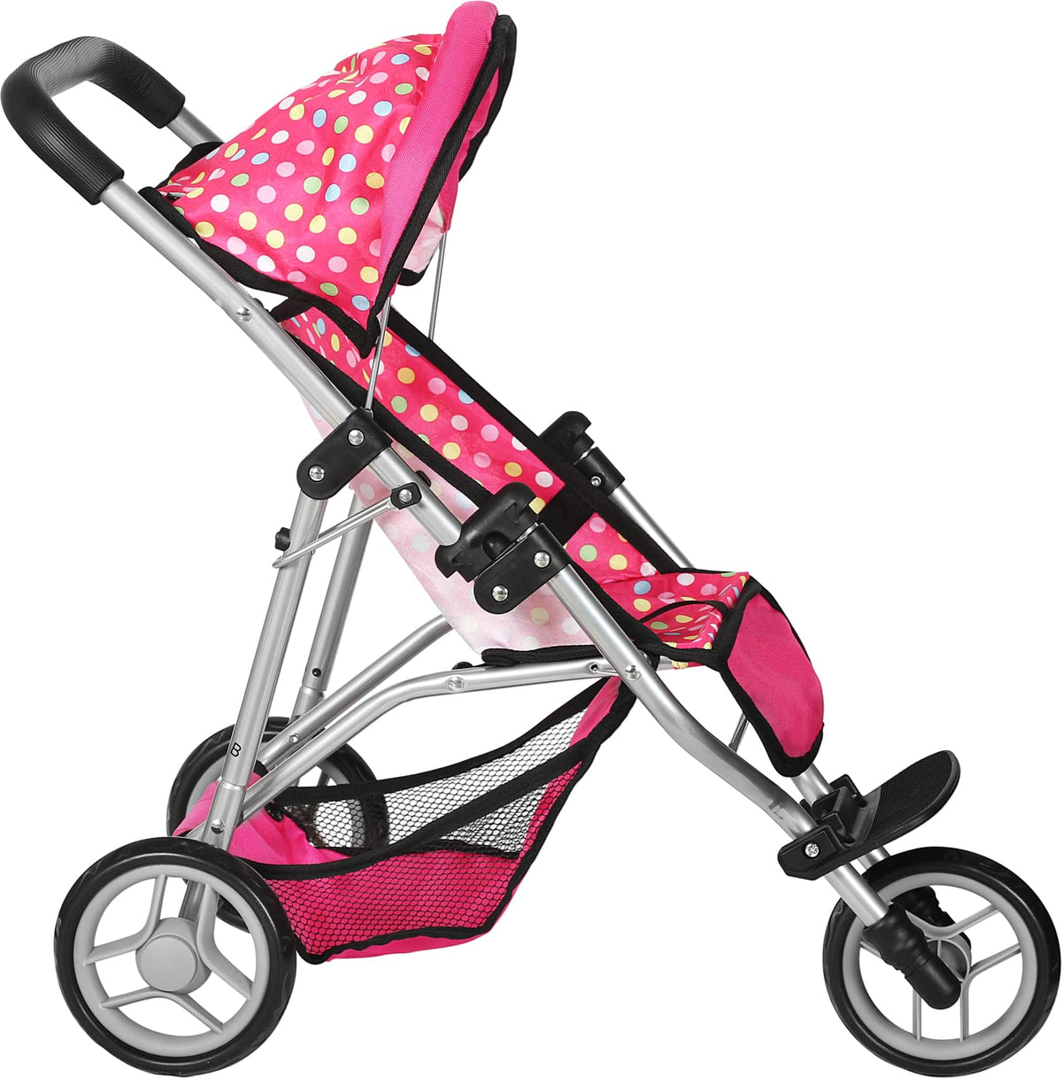 Fash N Kolor Denim Stroller foldable design for compact storage
