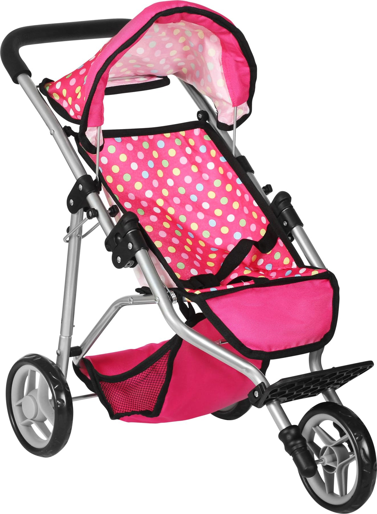 Fash N Kolor Denim Stroller hood for stylish doll adventures on the go