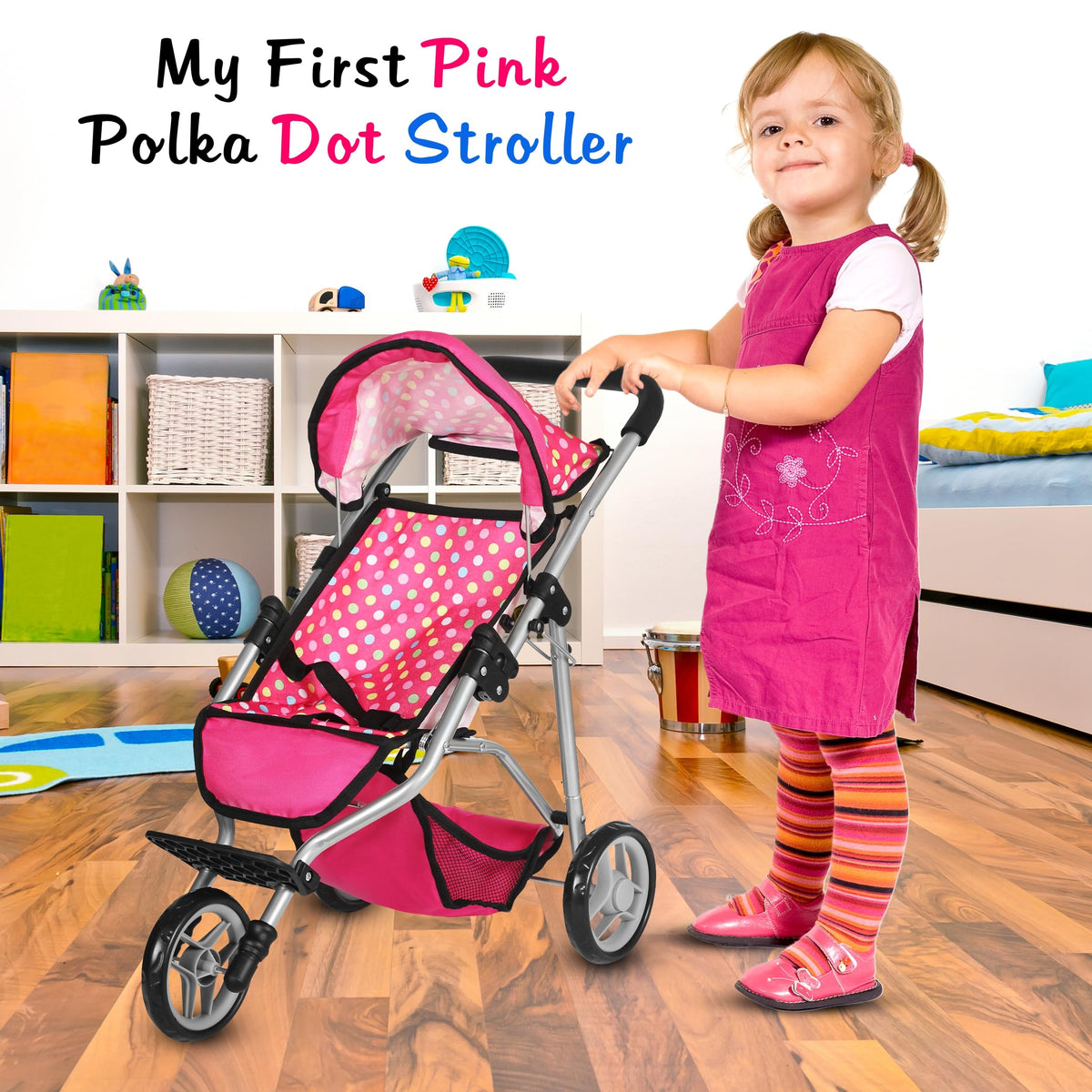 Fash N Kolor Denim Stroller lightweight frame for easy handling