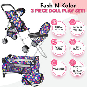 Fash N Kolor complete doll accessory set for pretend care