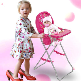 Fash N Kolor doll high chair with flower print inspires creative pretend play scenarios