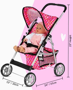 Fash N Kolor stroller with bigger wheels for smooth outdoor play.