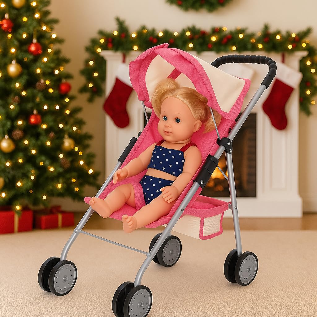 Fash N Kolor Doll Stroller compact storage for small spaces.