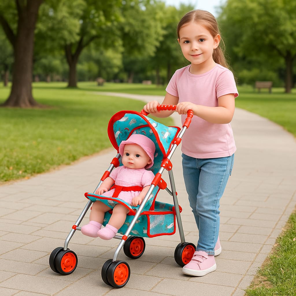 Fash N Kolor doll stroller safety belt keeps your doll secure during play