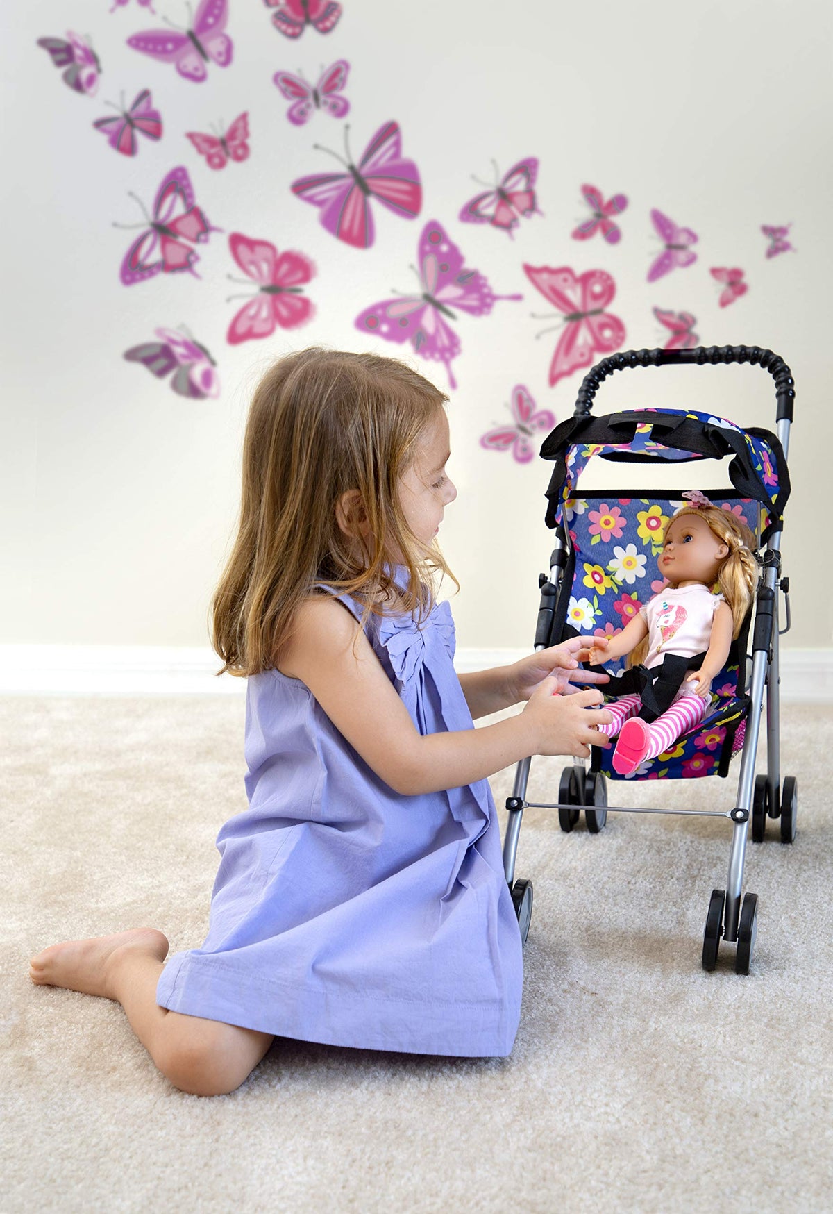 Fash N Kolor doll stroller soft grip handle for comfortable pushing