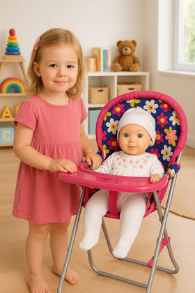 Fash N Kolor gift-ready doll high chair for birthdays