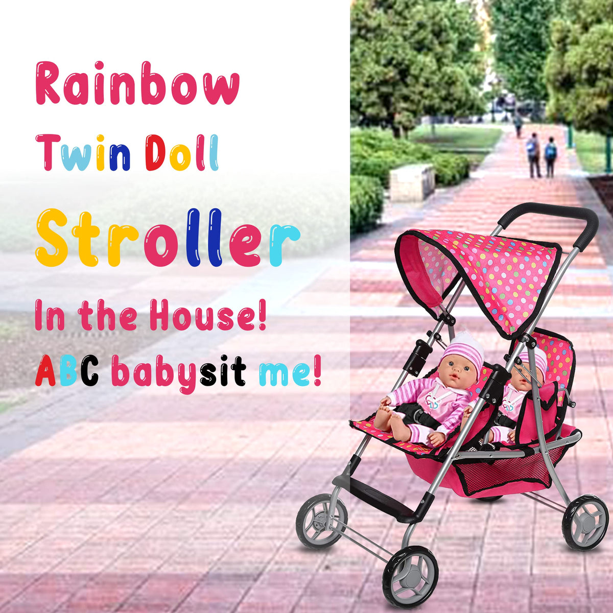 Fash N Kolor Lightweight Doll Stroller for easy handling.