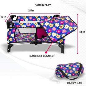 Fash N Kolor Metal-frame Doll Crib delivers durable, safe playtime.