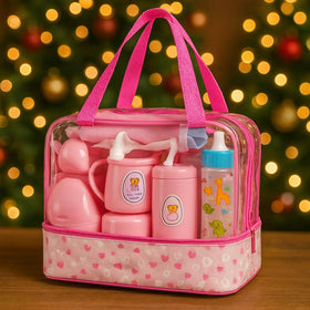 fash n kolor my sweet baby feeding set clear care bag keeps everything organized