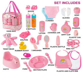 fash n kolor my sweet baby feeding set durable graphics support repeated play