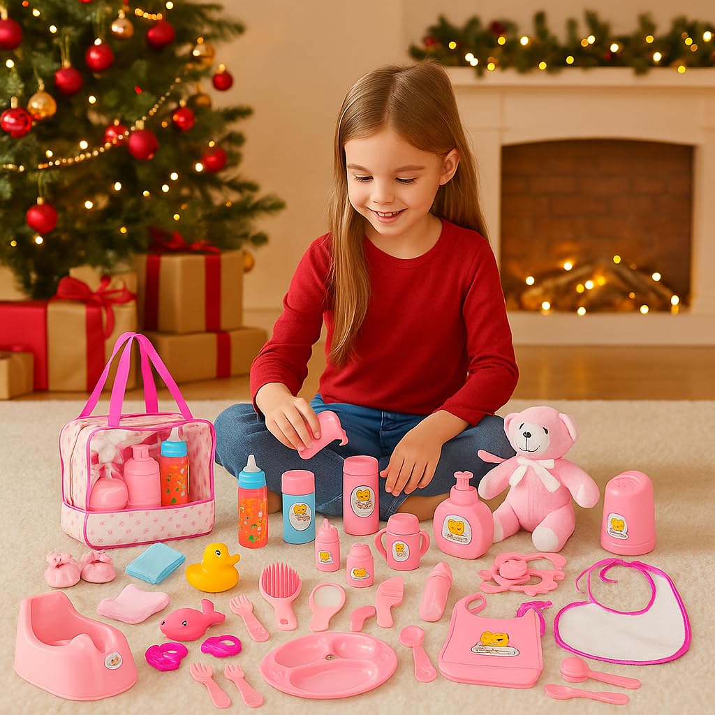 fash n kolor my sweet baby feeding set milk bottles ready for realistic doll care