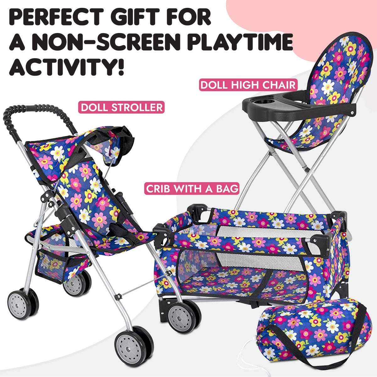 Fash N Kolor pack-n-play carry bag keeps toys organized