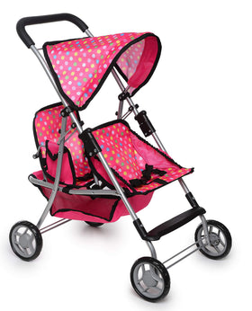 Fash N Kolor Twin Doll Stroller pink, ideal for creative pretend play.