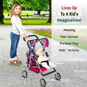 Fash n Kolor Twin Stroller storage basket for accessories.