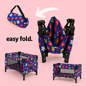 Fash N Kolor Zip-up Doll Carrier keeps accessories organized during play.