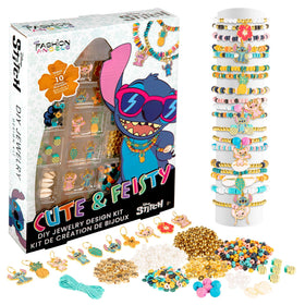 Fashion Angels Disney Stitch bracelet kit front view, ready for creative bracelet crafting.