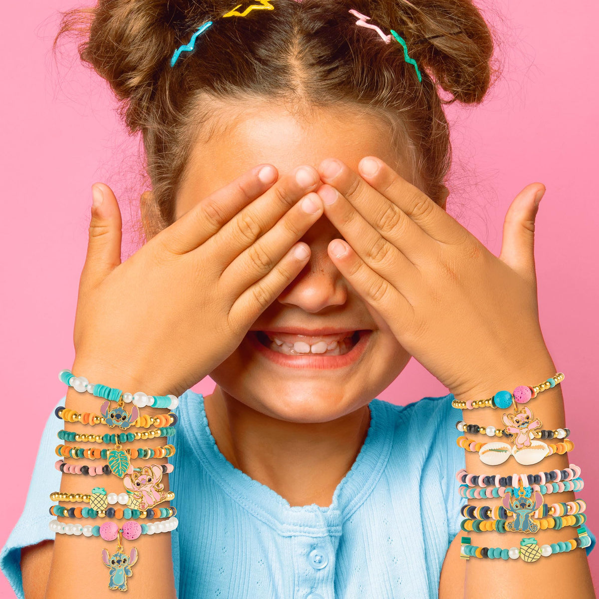 Fashion Angels Disney Stitch kit includes easy instructions for kid-friendly jewelry making.