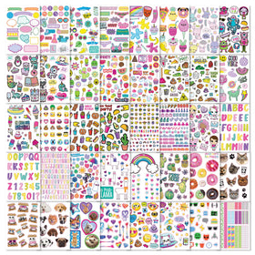Fashion Angels donut and unicorn stickers add whimsy to crafts.