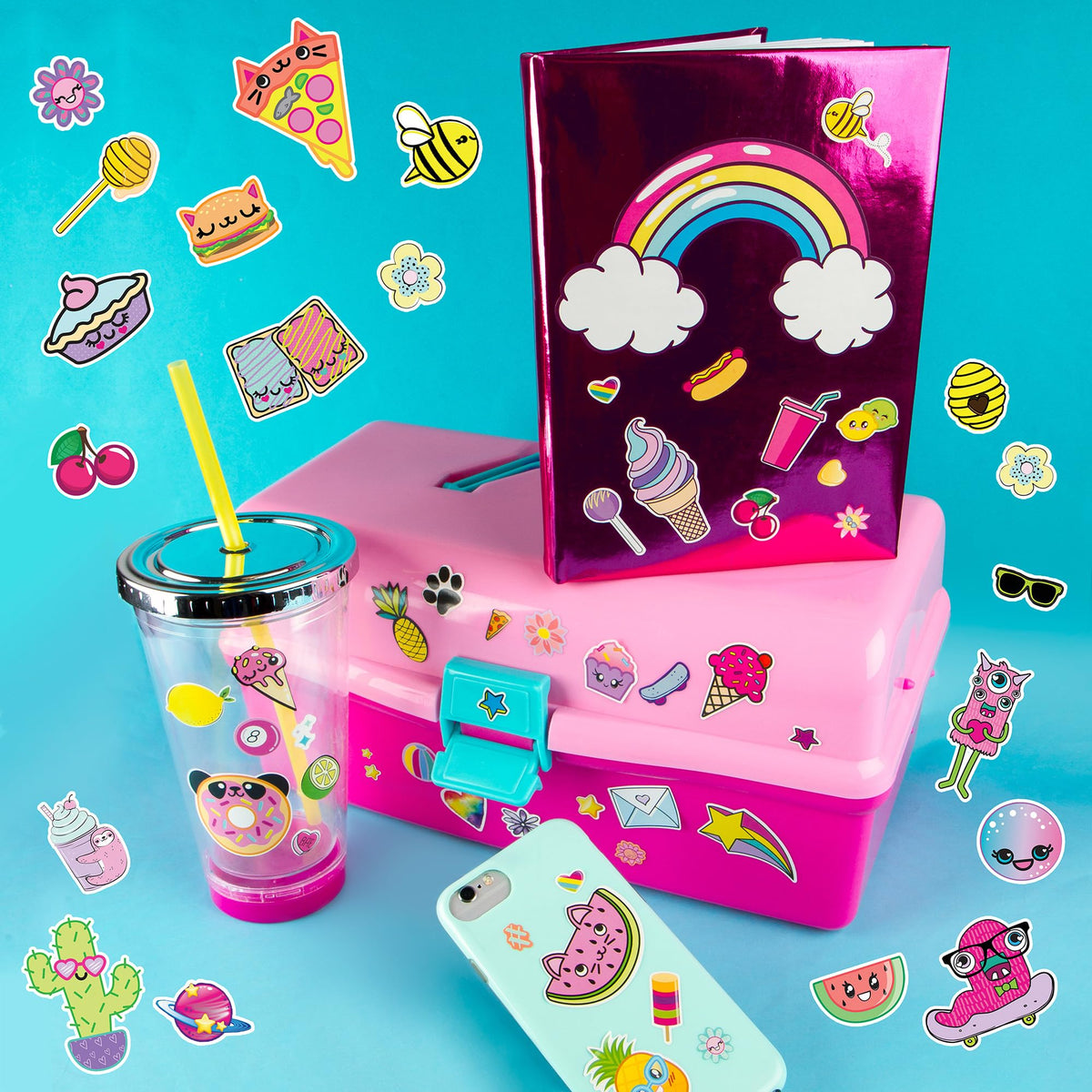 Fashion Angels sticker book pages display a spectrum of themes for imaginative crafting.