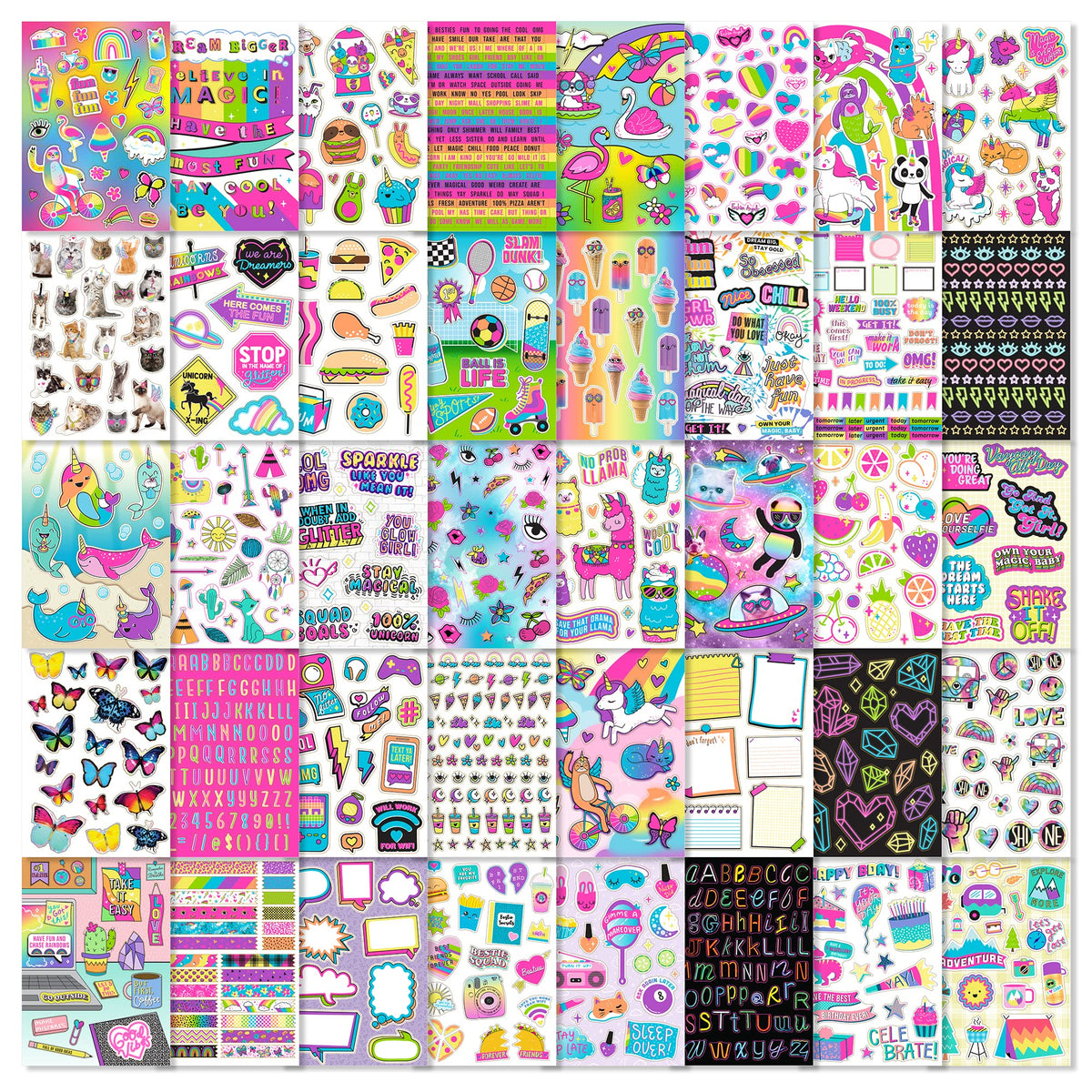 Fashion Angels stickers on guitars and skateboards unleash portable creativity.