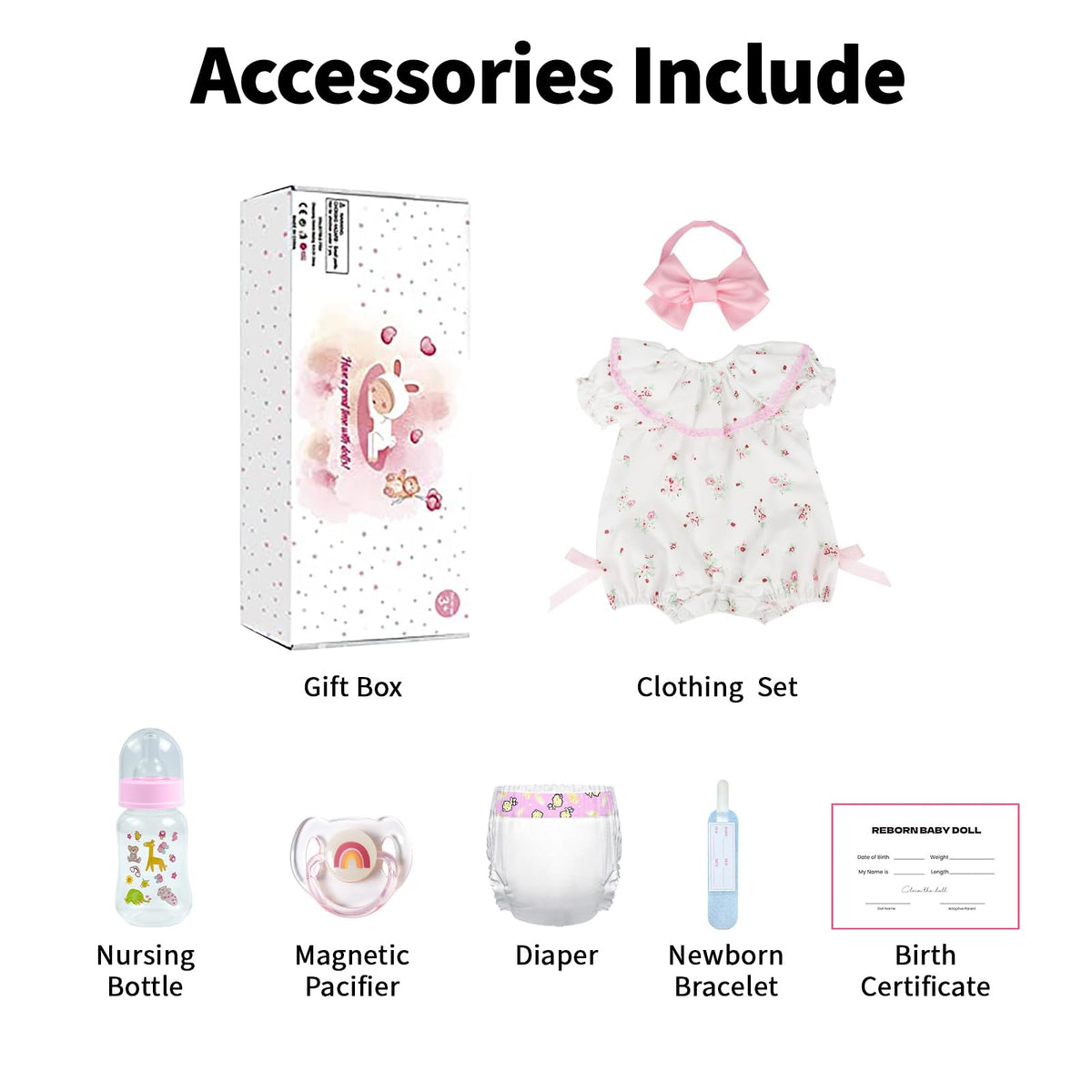 FASMAS Reborn doll gift box showcasing premium packaging for gifting.