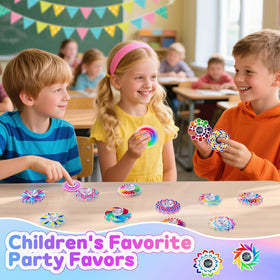 Travel-friendly mini spinners keep kids entertained on the go.