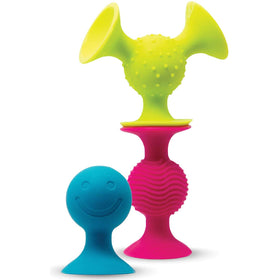 Fat Brain PipSquigz bundle textured pieces engage tiny fingers.