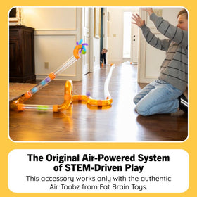 Kids using Air Toobz Mega Run tubes for building and exploring