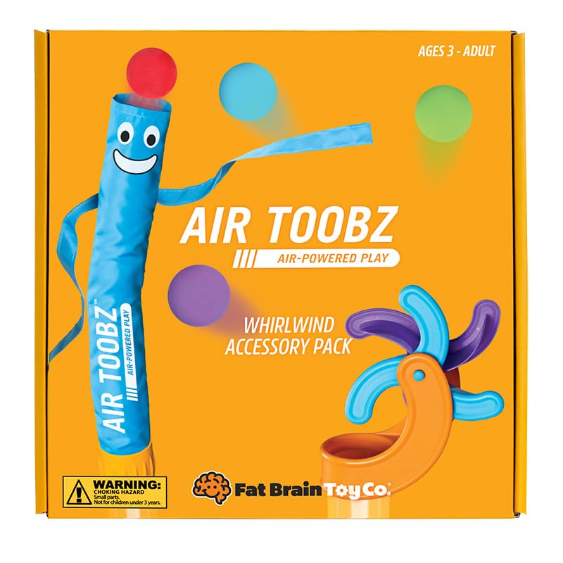 Fat Brain Toys foam balls for launching from Air Toobz tubes during play.