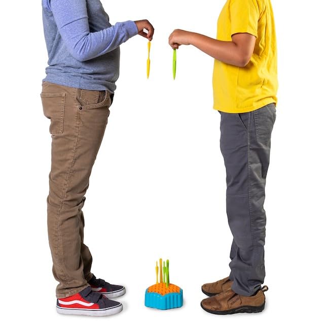 Fat Brain Toys Drop Shot two-player game invites friendly competition.