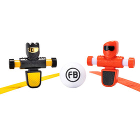 Fat Brain Toys Foosbots arm squeeze creates fast reflex spins in tabletop play