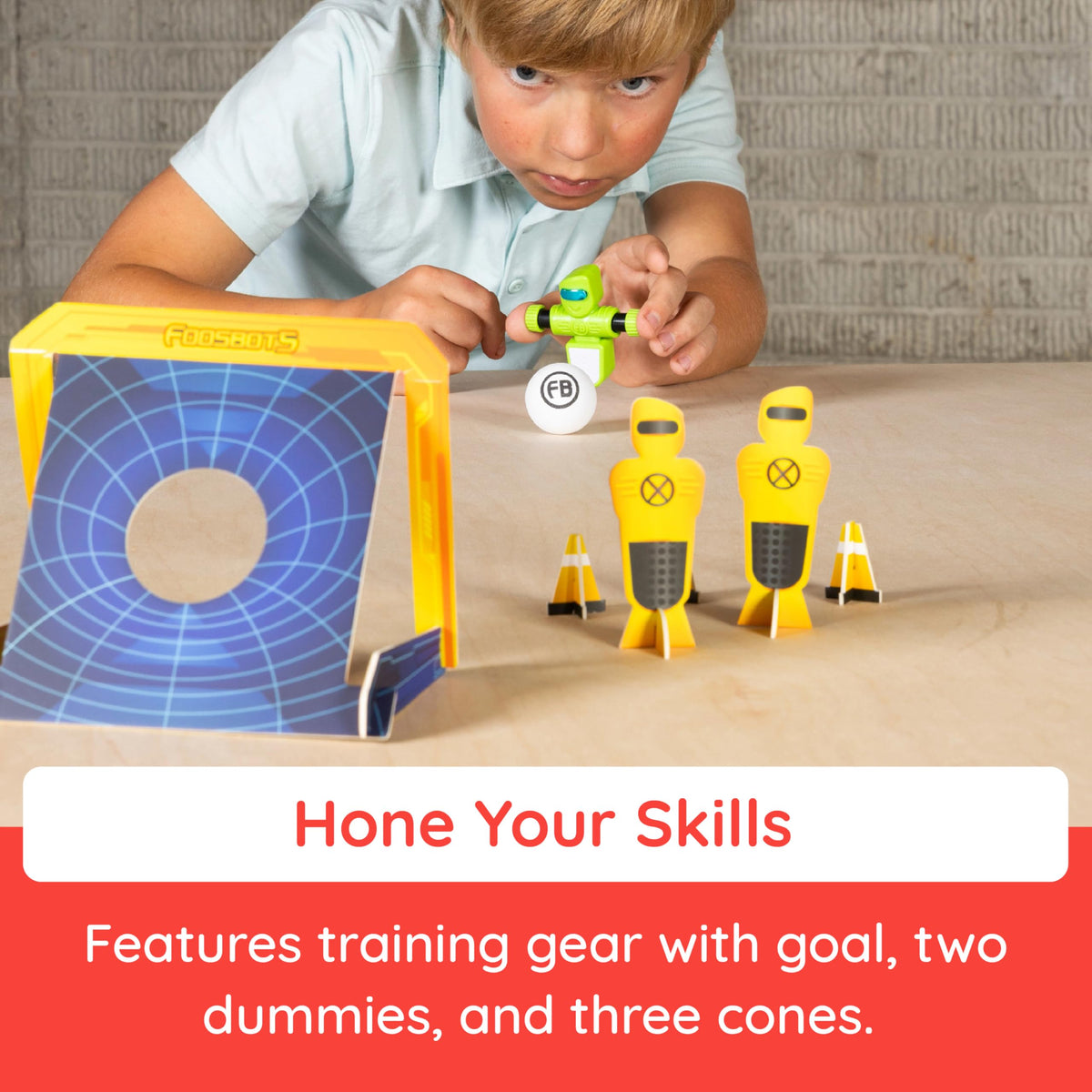 Fat Brain Toys Foosbots included coin flips add a playful decision moment.