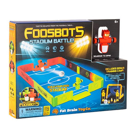 Fat Brain Toys Foosbots indoor play toy sparks quick reflexes and coordination.