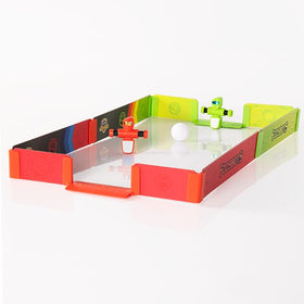 Fat Brain Toys Foosbots kid-friendly setup promotes collaborative play.