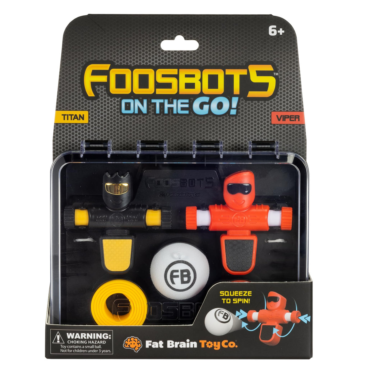 Fast setup lets kids start a Foosbots match within minutes