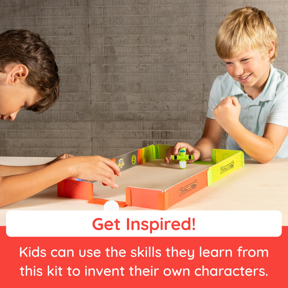 Fat Brain Toys Foosbots two balls included for fast-paced, interactive play.
