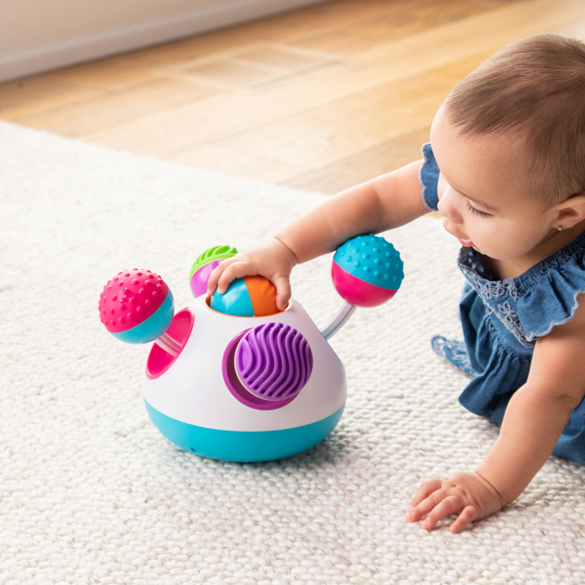 Fat Brain Toys Klickity supports fine motor skills with dexterous, bite-sized play for ages 12 months and up.